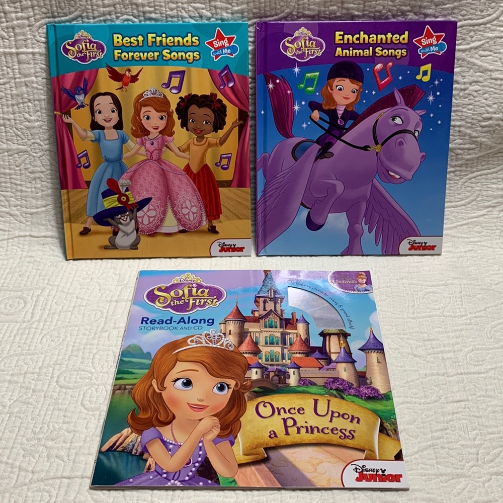 Sofia the First 3-Pack by Disney Junior - Cd/Storybook & 2 Hardcover Books